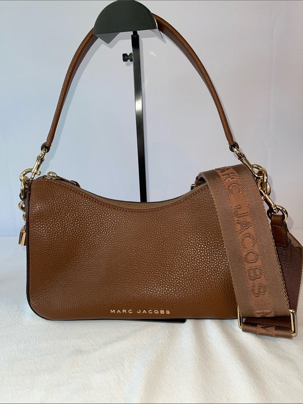 Marc Jacobs Drifter Leather Shoulder Crossbody Bag Brown